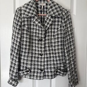 Classic Boucle Check Blazer